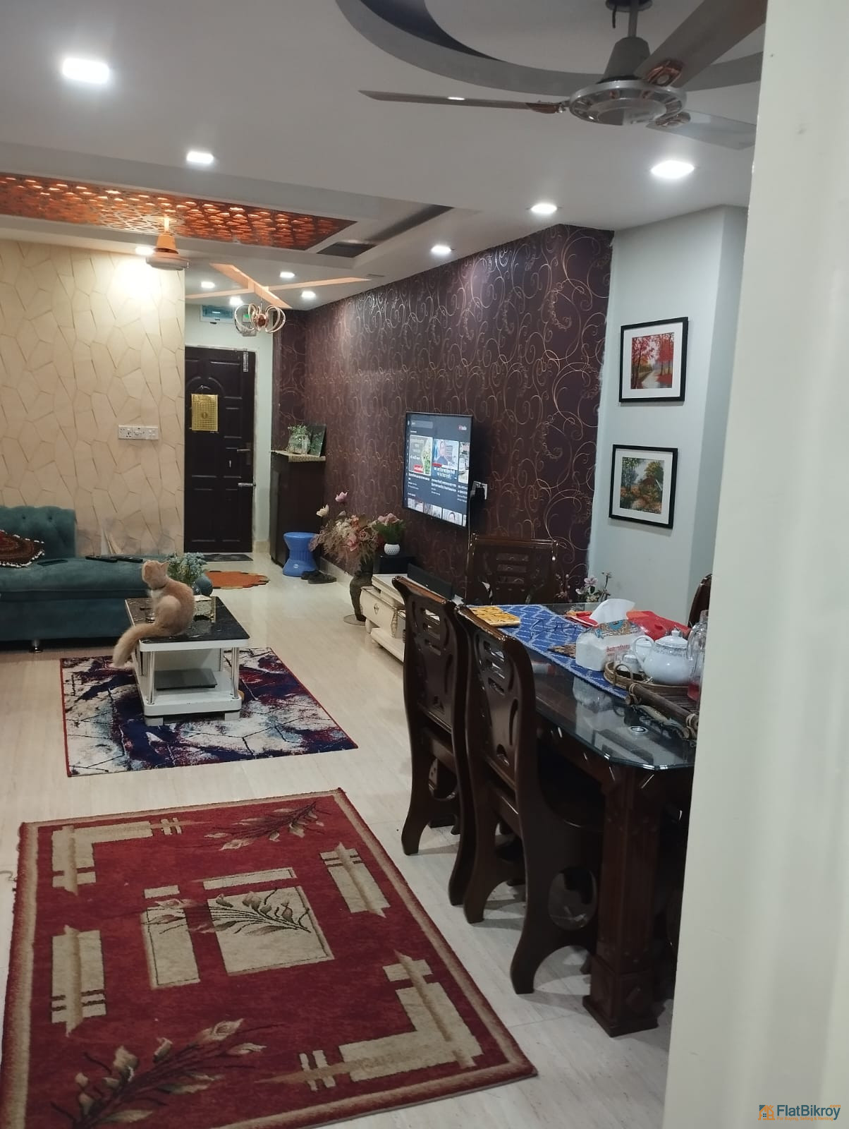 🏠 বনশ্রী ১১০০ স্কয়ার ফিটের আধুনিক ডেকোরেশন করা আর্জেন্ট রেডি ফ্ল্যাট সেল হবে